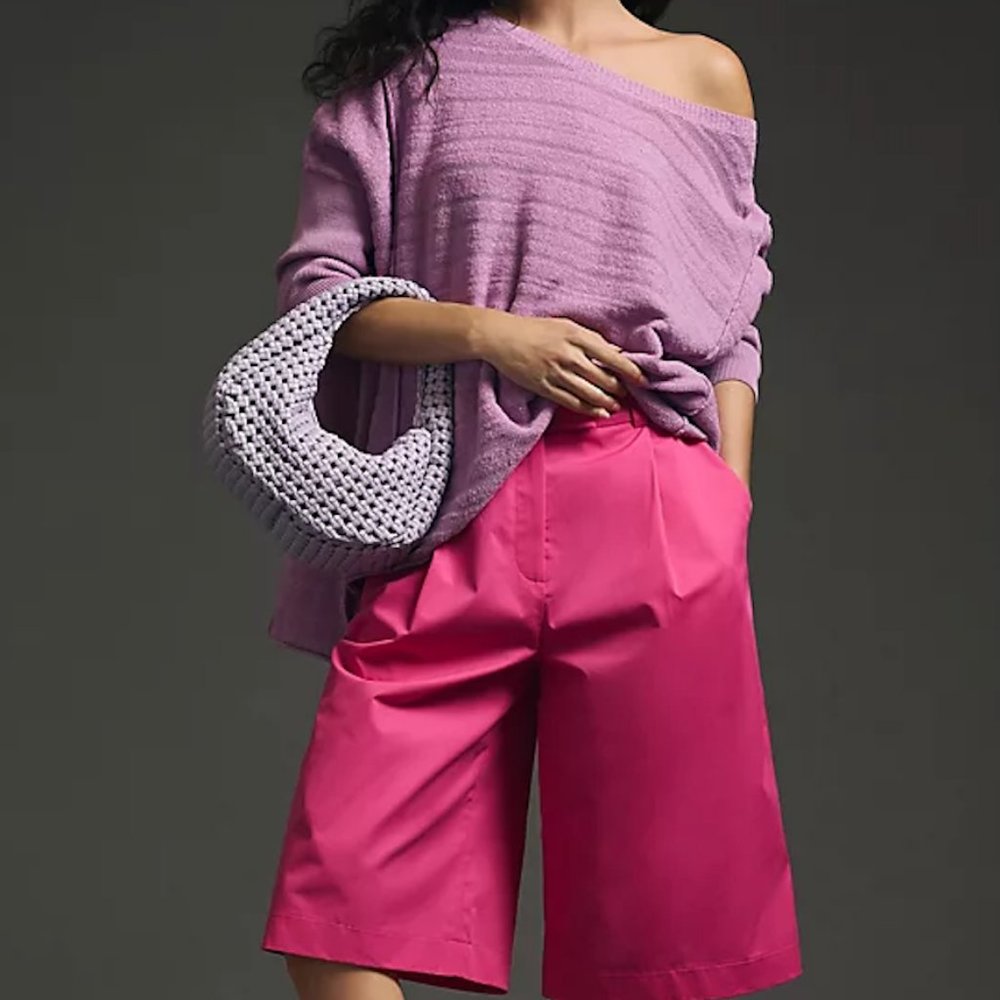 Pilcro Anthropologie Oversized Sweater Tunic | Violet | 1X